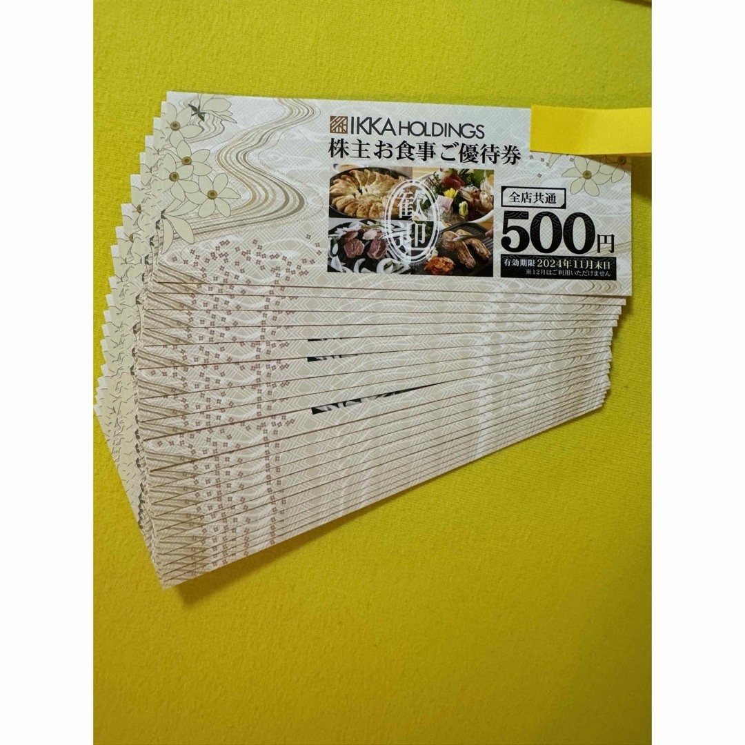 一家ホ−ルディングス 株主様優待 500×20枚