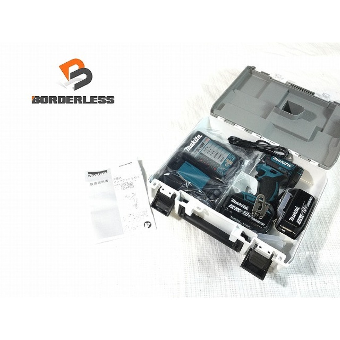 ☆未使用 放電品☆makita マキタ 18V 充電式インパクトドライバ TD149DRFX バッテリー2個(18V 3.0Ah) 充電器 ケース付き 81988バイク