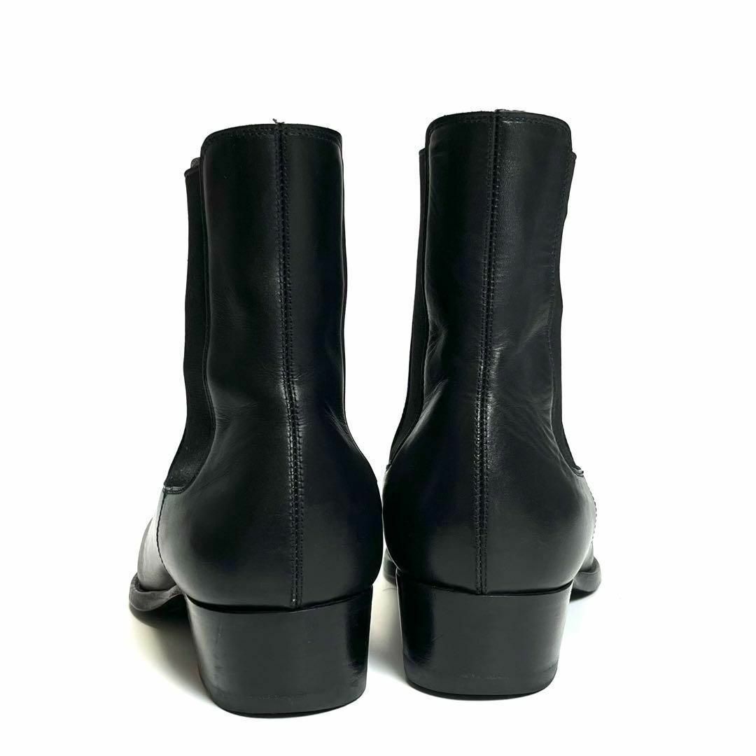 Saint Laurent(サンローラン)の【美品】サンローランパリ　サイドゴア　チェルシーブーツ　レザー　ブラック メンズの靴/シューズ(ブーツ)の商品写真