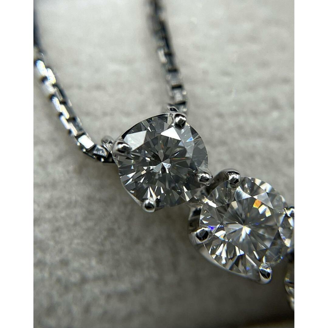 JK247★高級 ダイヤモンド1.01ct プラチナ ネックレス
