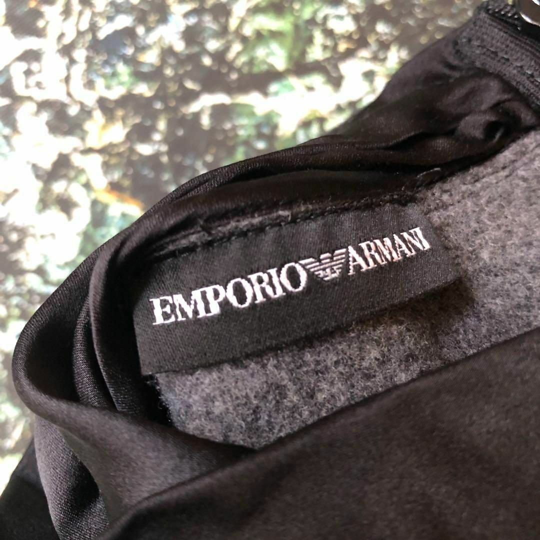 Armani(アルマーニ)の【美品】エンポリオアルマーニEMPORIO ARMANI-フレアネックワンピース レディースのワンピース(ひざ丈ワンピース)の商品写真