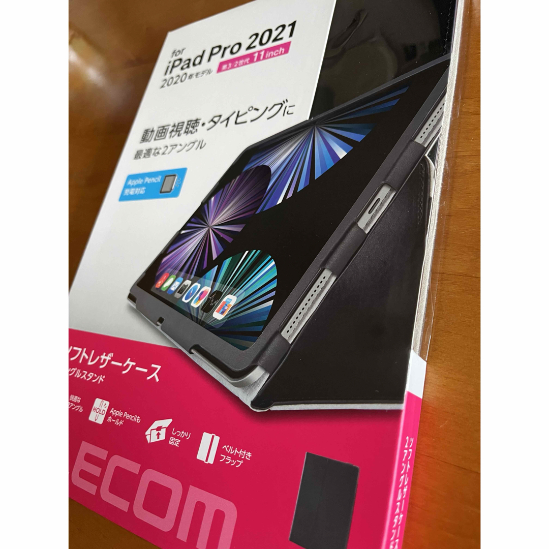 ELECOM(エレコム)のiPad Pro 11インチ 2020年モデル フラップカバー  2アングル、 スマホ/家電/カメラのPC/タブレット(その他)の商品写真