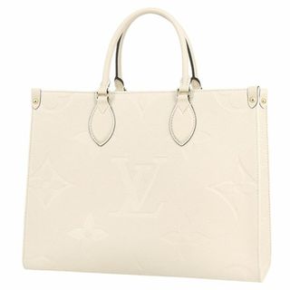 ルイヴィトン(LOUIS VUITTON)のルイヴィトン オンザゴーMM モノグラムアンプラント クレーム オフホワイト トートバッグ ハンドバッグ ショルダーバッグ 肩掛け 美品 超美品 158145(トートバッグ)