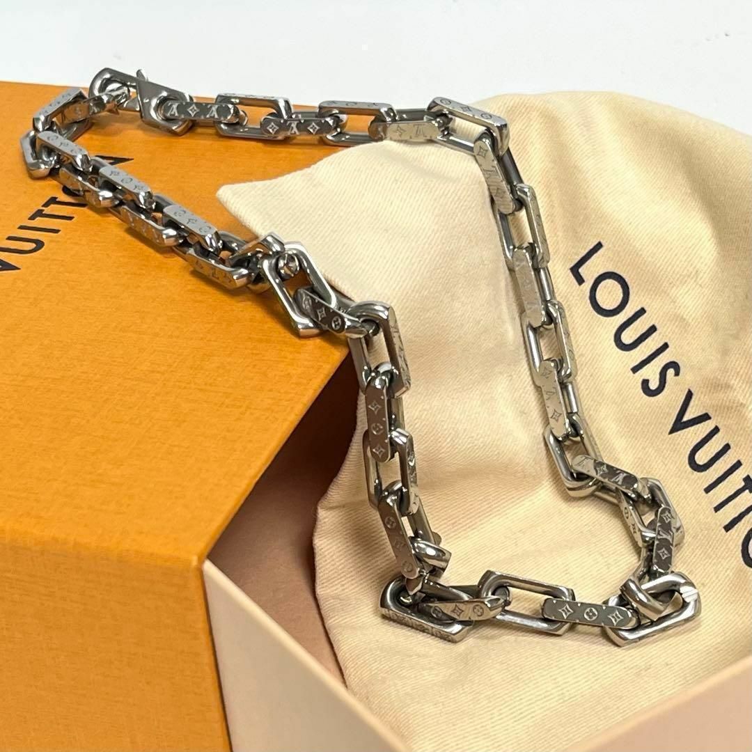 LOUIS VUITTON(ルイヴィトン)の【美品⭐︎付属品完備】ルイヴィトン　コリエ　チェーン ネックレス　チョーカー メンズのアクセサリー(ネックレス)の商品写真