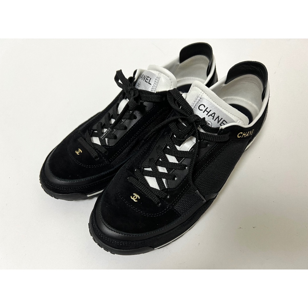 CHANEL - CHANEL シャネル レディース スニーカー 靴 シューズ 2023SS 春夏 ブラック 38 G40012 Y56537 94305 美品