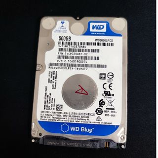 ウェスタンデジタル(Western Digital)の中古ハードディスク HDD 500GB ノートPC用(PCパーツ)