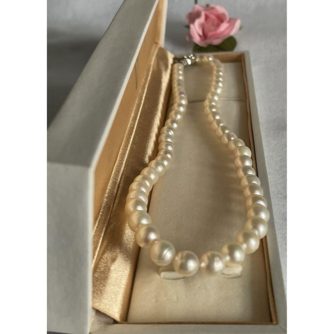 ほぼ未使用 ベリテ 本真珠ネックレス ⚪️セミバロック 7.7 ほぼ未使用 ベリテ 本真珠ネックレス ⚪️セミバロック 7.7
