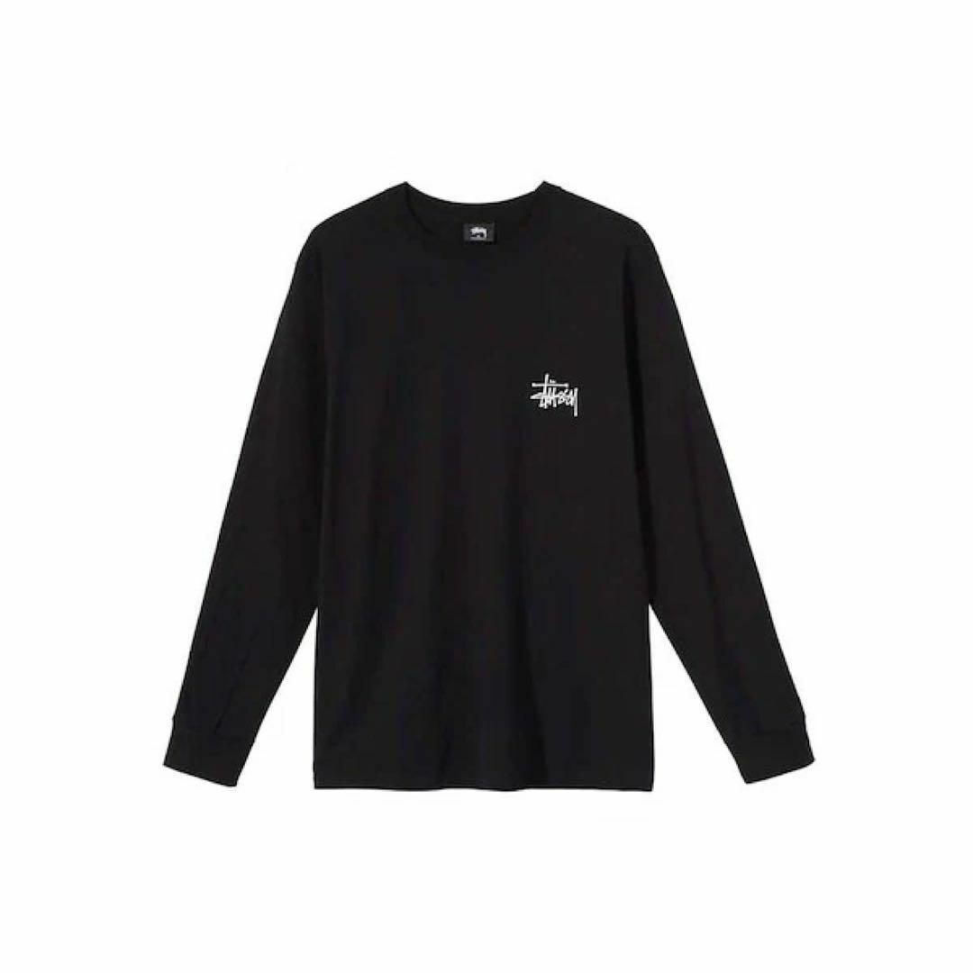 STUSSY(ステューシー)のステューシー BASIC STUSSY L/S TEE ロングスリーブ　黒　L メンズのトップス(Tシャツ/カットソー(七分/長袖))の商品写真