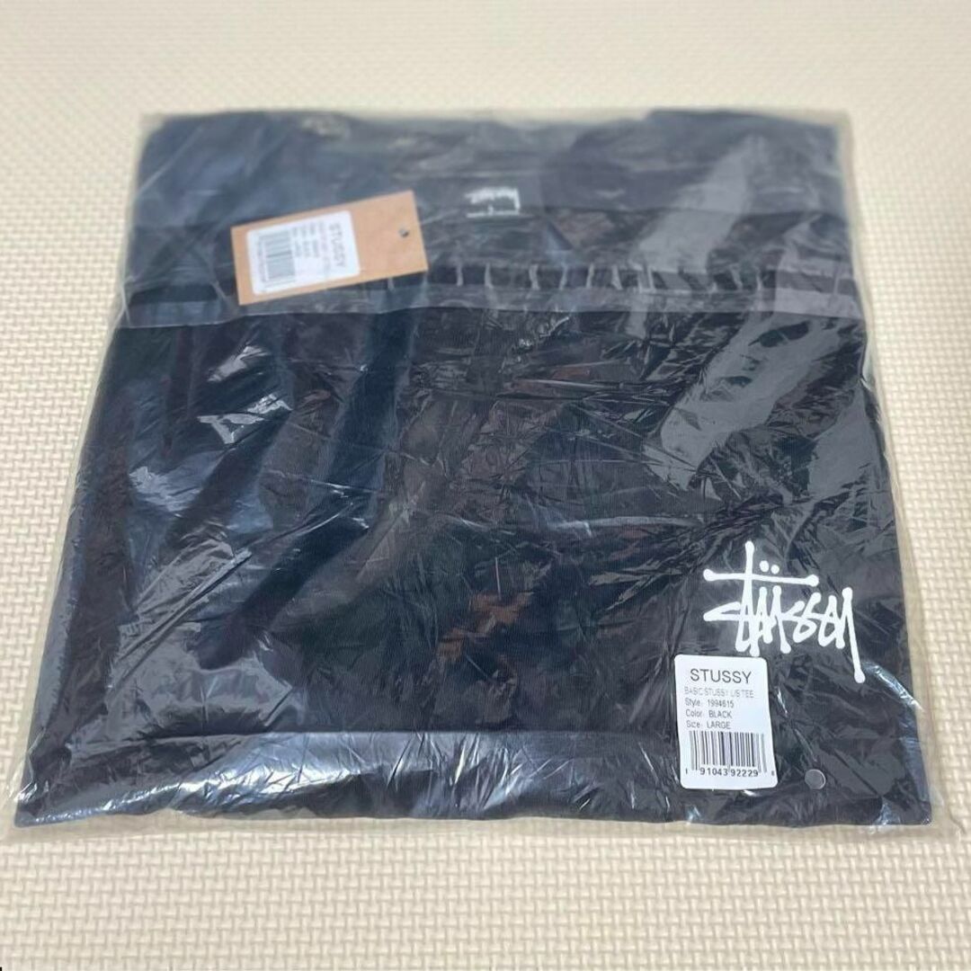 STUSSY(ステューシー)のステューシー BASIC STUSSY L/S TEE ロングスリーブ　黒　L メンズのトップス(Tシャツ/カットソー(七分/長袖))の商品写真