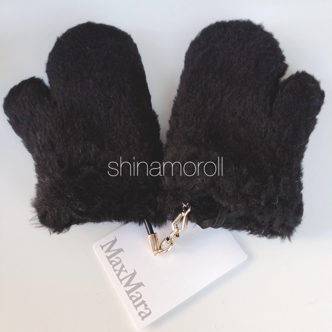 Max Mara(マックスマーラ)のMaxMara OMBRATO マックスマーラ テディベア ミトン 手袋 S/M レディースのファッション小物(手袋)の商品写真