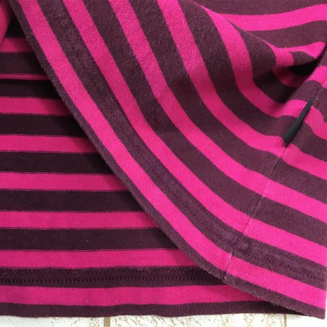 patagonia(パタゴニア)のWOMENs S  パタゴニア ロングスリーブ センダー ストライプ トップ Long-Sleeved Sender Stripe Top オーガニックコットン Tシャツ ロンT PATAGONIA 54610 ETRM ピンク系 レディースのファッション小物(その他)の商品写真