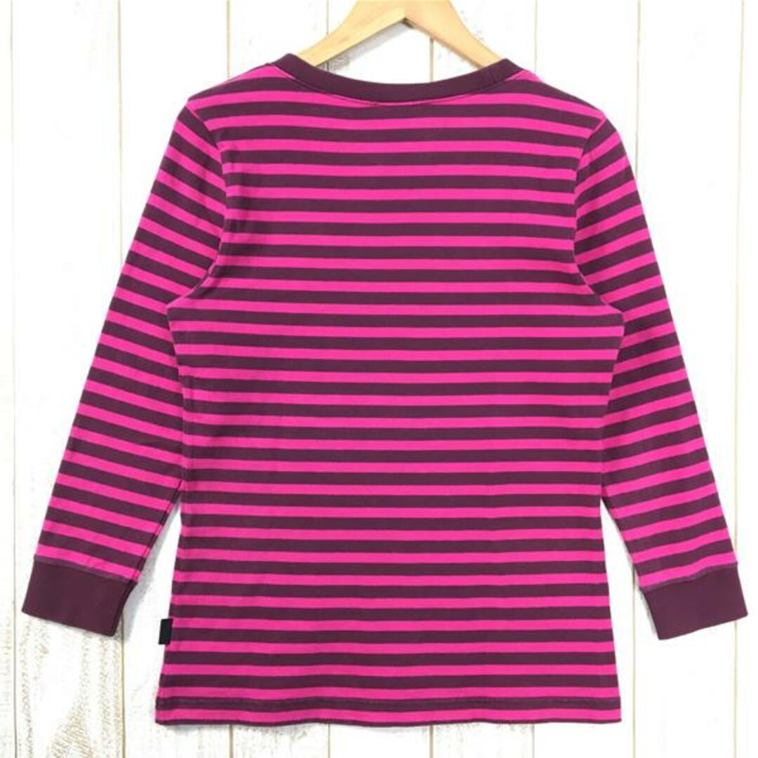 patagonia(パタゴニア)のWOMENs S  パタゴニア ロングスリーブ センダー ストライプ トップ Long-Sleeved Sender Stripe Top オーガニックコットン Tシャツ ロンT PATAGONIA 54610 ETRM ピンク系 レディースのファッション小物(その他)の商品写真