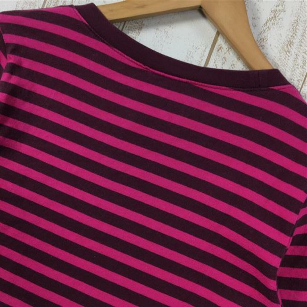 patagonia(パタゴニア)のWOMENs S  パタゴニア ロングスリーブ センダー ストライプ トップ Long-Sleeved Sender Stripe Top オーガニックコットン Tシャツ ロンT PATAGONIA 54610 ETRM ピンク系 レディースのファッション小物(その他)の商品写真