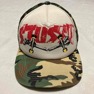 ステューシー(STUSSY)のステューシー　迷彩　メッシュキャップ(キャップ)