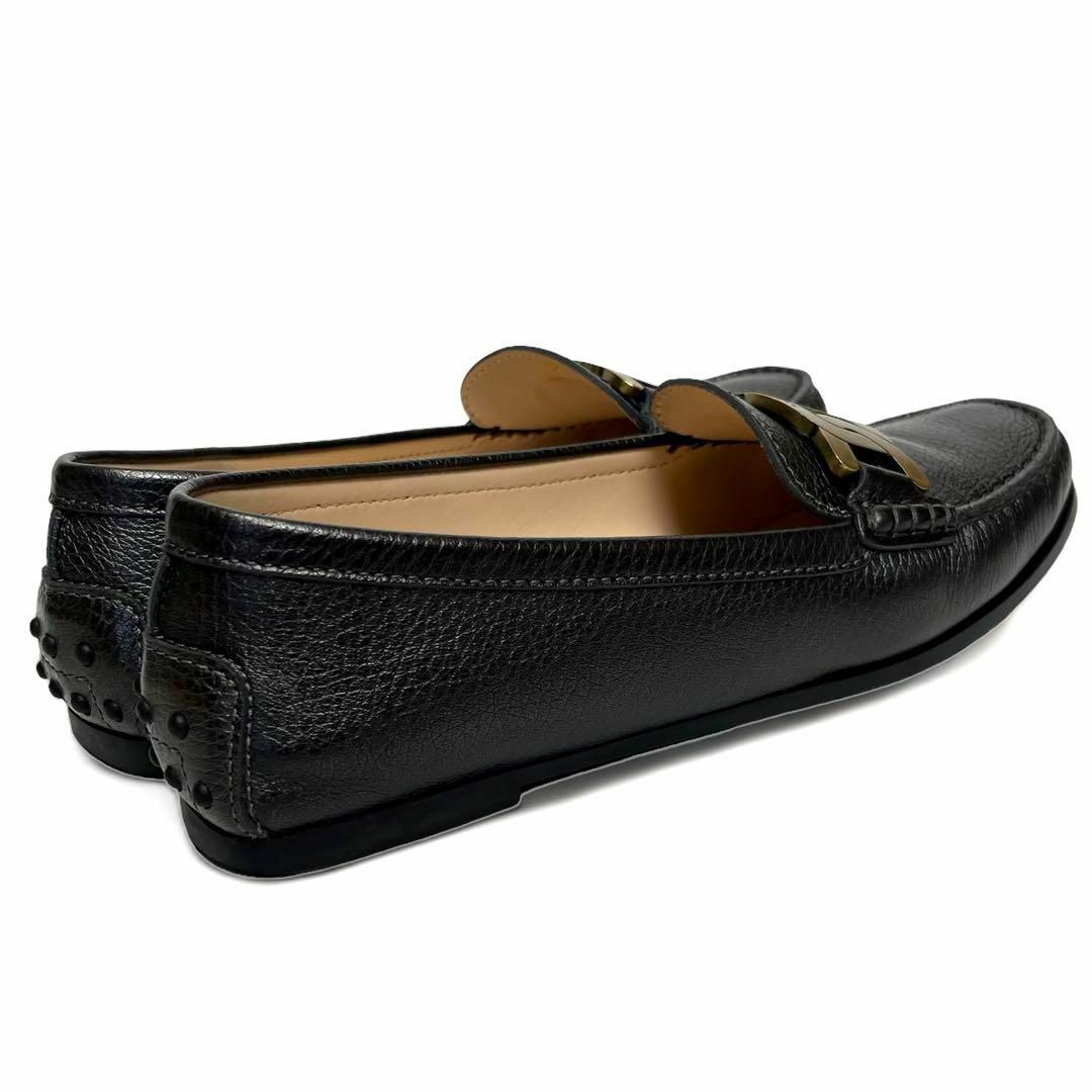 TOD'S(トッズ)の【新品同様】トッズ　ケイト　メタル　ローファー　革靴　パンプス　黒　ブラック レディースの靴/シューズ(ローファー/革靴)の商品写真