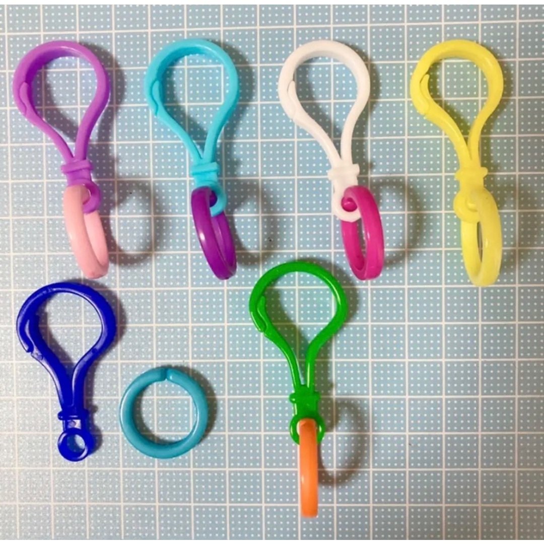 フック チェーン おまかせ126組セット キーホルダー パーツ まる