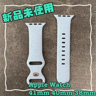 アップルウォッチ(Apple Watch)のディズニー　アップルウォッチ　ラバーバンド　AppleWatch シリコンバンド(腕時計)