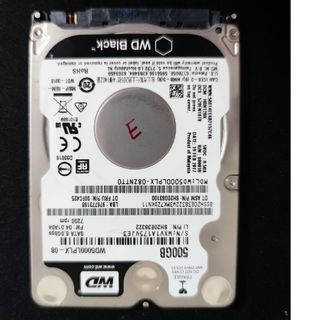 ウェスタンデジタル(Western Digital)の中古ハードディスク HDD 500GB ノートPC用(PCパーツ)