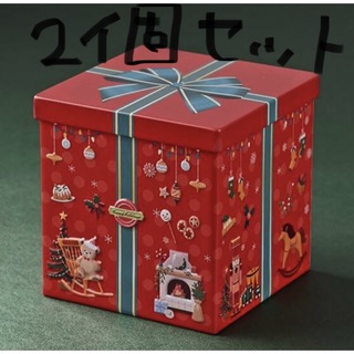 カルディ(KALDI)のKALDI クリスマス　プレゼントボックス缶 ✨✨2個セット✨✨ (菓子/デザート)