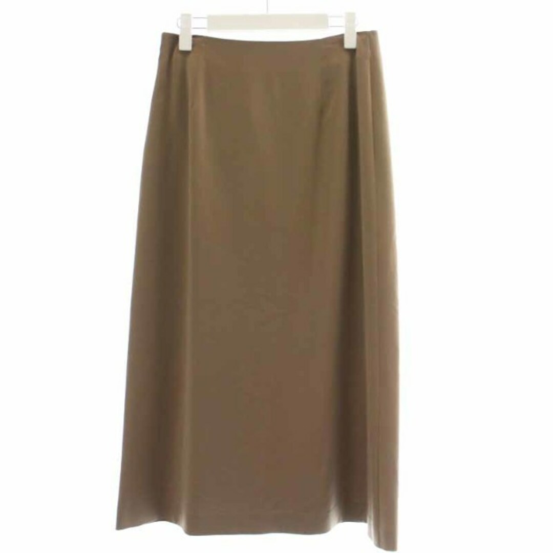 LE CIEL BLEU(ルシェルブルー)のルシェルブルー Wrap Button Detail Skirt 38 M 茶 レディースのスカート(ロングスカート)の商品写真