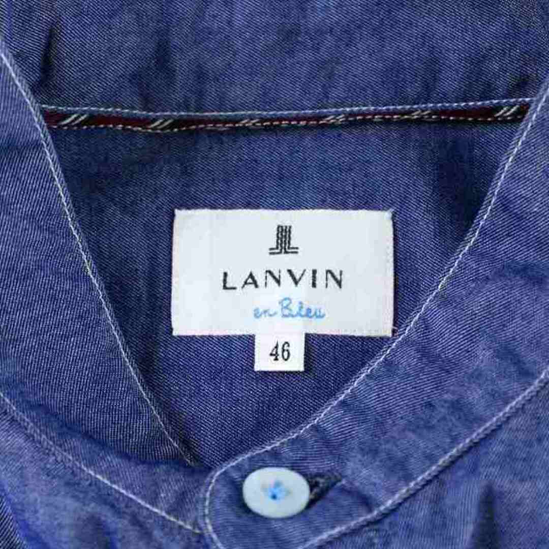 LANVIN en Bleu(ランバンオンブルー)のLANVIN en Bleu シャツ カジュアルシャツ 長袖 46 S ブルー メンズのトップス(シャツ)の商品写真