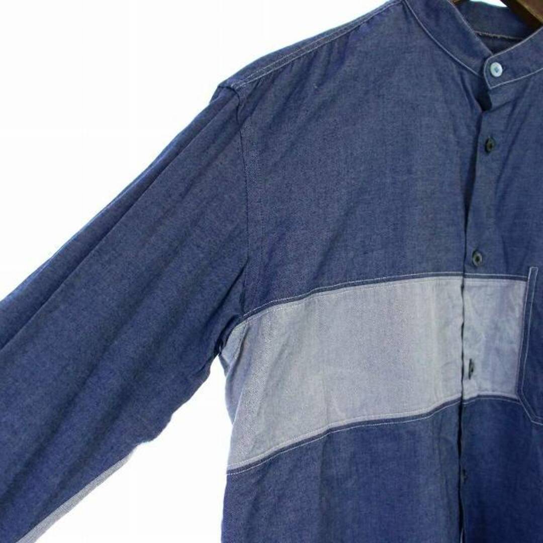 LANVIN en Bleu(ランバンオンブルー)のLANVIN en Bleu シャツ カジュアルシャツ 長袖 46 S ブルー メンズのトップス(シャツ)の商品写真