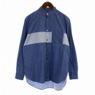 ランバンオンブルー(LANVIN en Bleu)のLANVIN en Bleu シャツ カジュアルシャツ 長袖 46 S ブルー(シャツ)