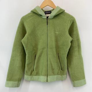 パタゴニア(patagonia)のpatagonia レディース パタゴニア ジップアップパーカー　フリース　ロゴ刺繍(パーカー)