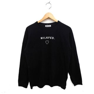 ミルクフェド(MILKFED.)のミルクフェド MILKFED. ロングスリーブ Tシャツ 丸首 ロゴプリント(Tシャツ(長袖/七分))