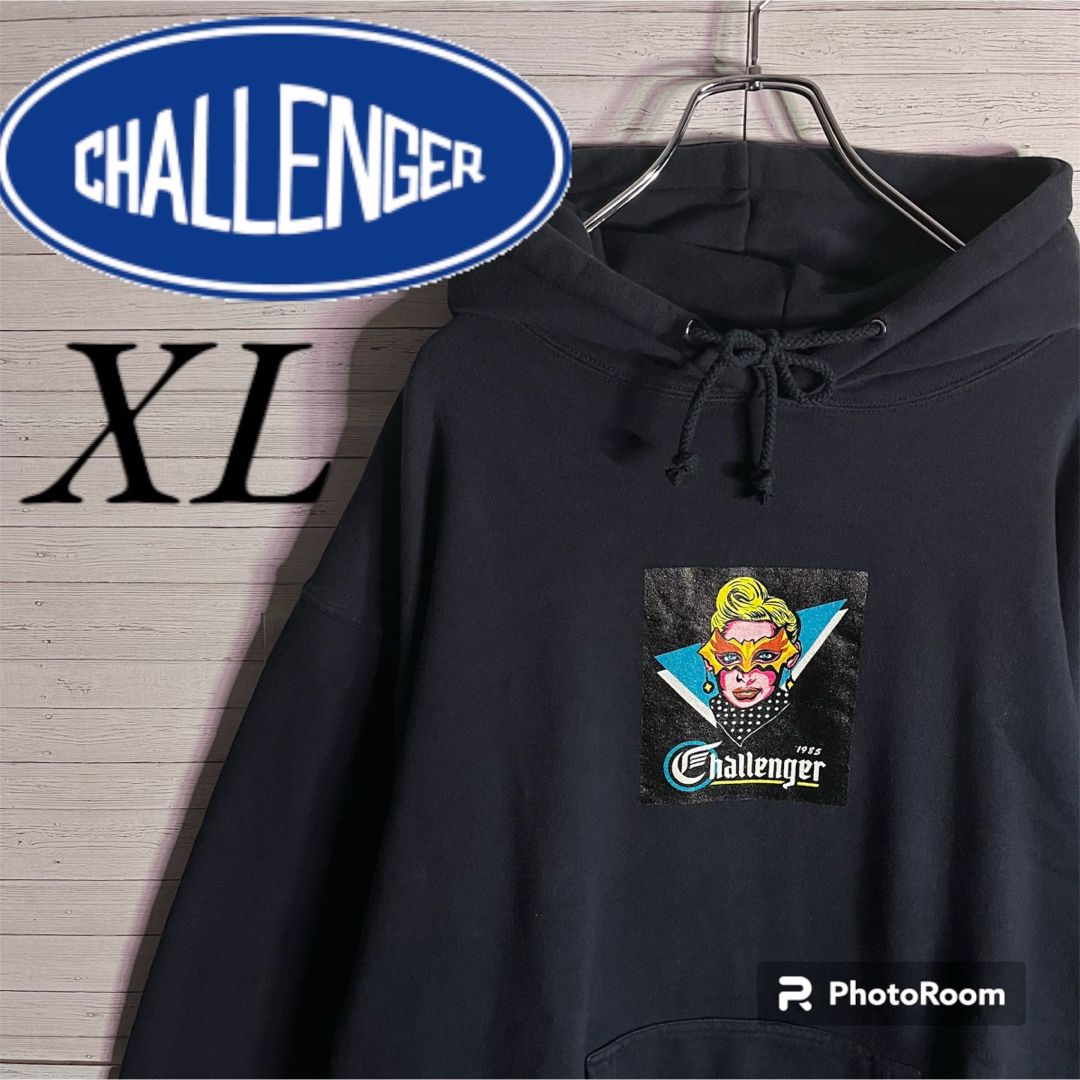 【大人気デザイン】チャレンジャー センタービッグロゴ 定番カラー パーカー XLのサムネイル