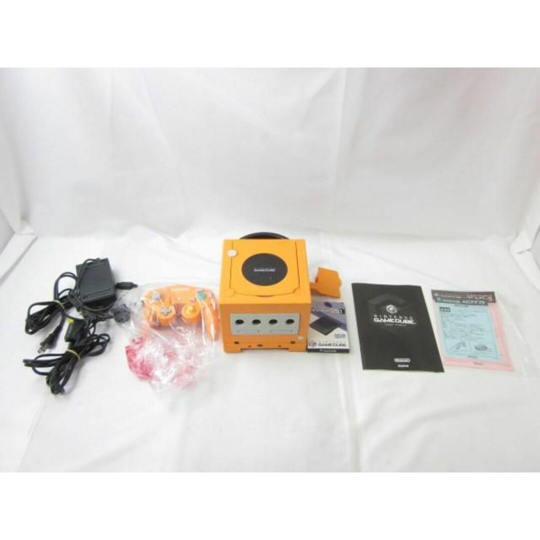 品 ゲーム ゲームキューブ 本体 エンジョイプラスパック オレンジ DOL-001 電源ケーブル 出力ケーブル コントローラー 取扱説明書 箱あり