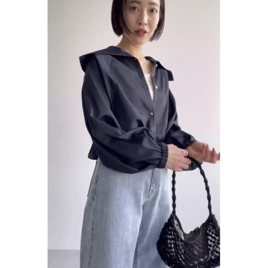 UNITED ARROWS(ユナイテッドアローズ)のユナイテッドアローズ  ネイビー　トップス レディースのトップス(カットソー(長袖/七分))の商品写真