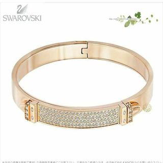 スワロフスキー(SWAROVSKI)のチップ7788様フォロー割スワロフスキー バングル ローズゴールド クリスタル(ブレスレット/バングル)