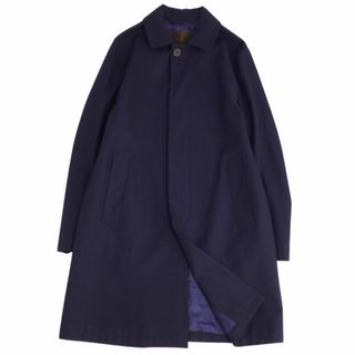 マッキントッシュ(MACKINTOSH)の美品 マッキントッシュ MACKINTOSH コート ステンカラーコート バルマカーンコート ボンディング ウール アウター メンズ 40(L相当) ネイビー(ステンカラーコート)