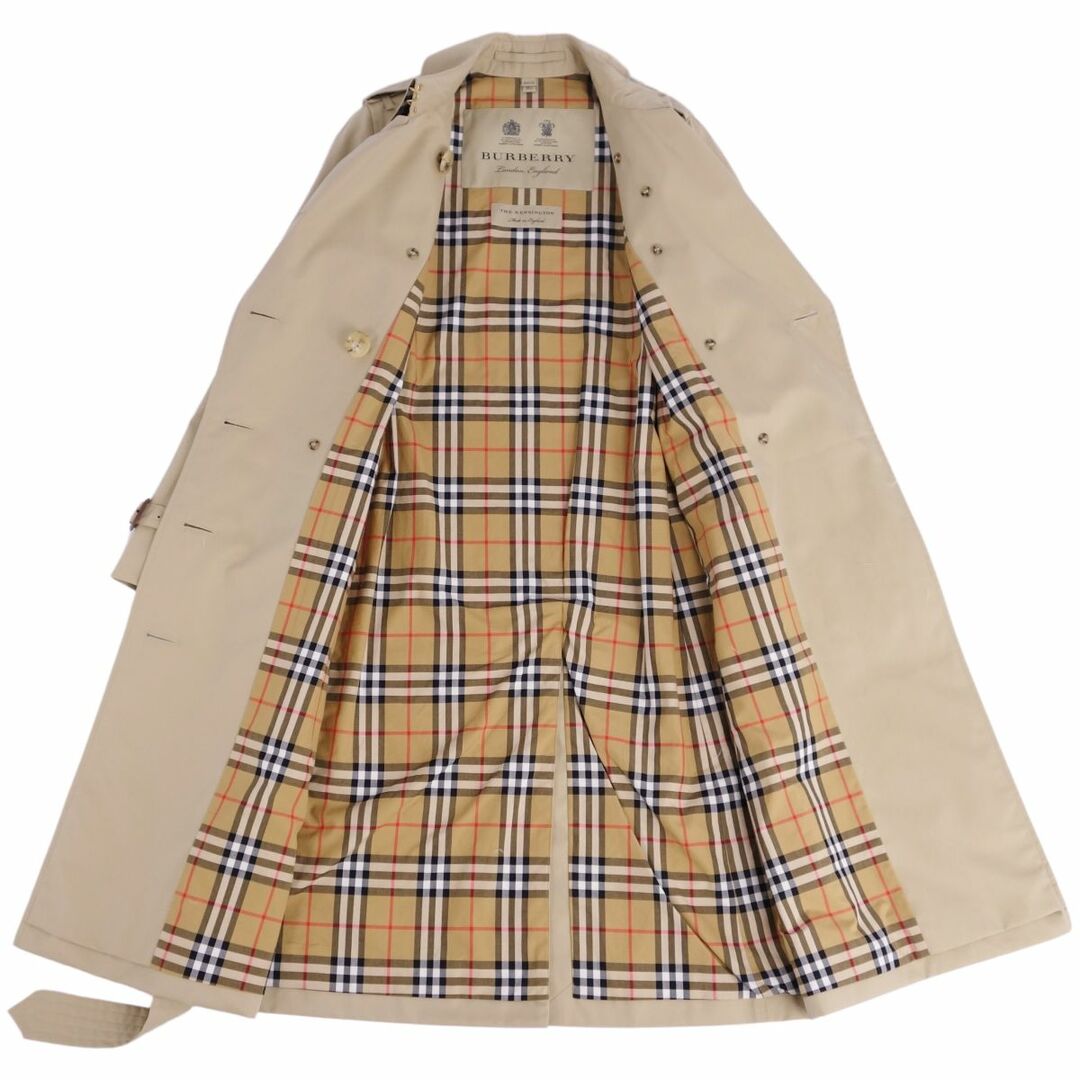 BURBERRY(バーバリー)の極美品 バーバリー BURBERRY コート トレンチコート THE KENSINGTON LONG ケンジントン 英国製 アウター レディース UK2 US0 IT34(XXS相当) ベージュ レディースのジャケット/アウター(トレンチコート)の商品写真