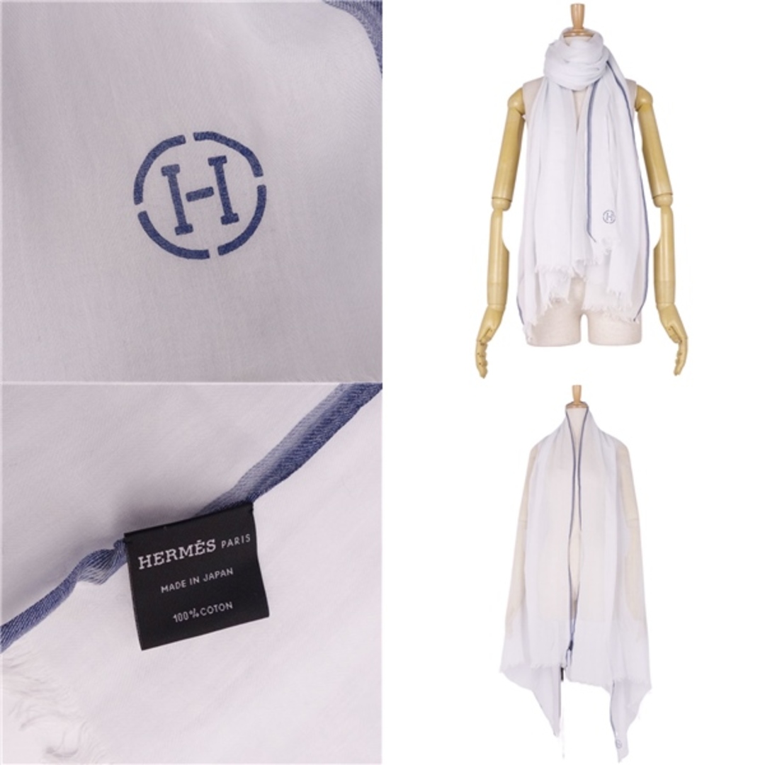 美品 エルメス HERMES マフラー ストール ショール Hロゴ 美品 エルメス HERMES マフラー ストール ショール Hロゴ
