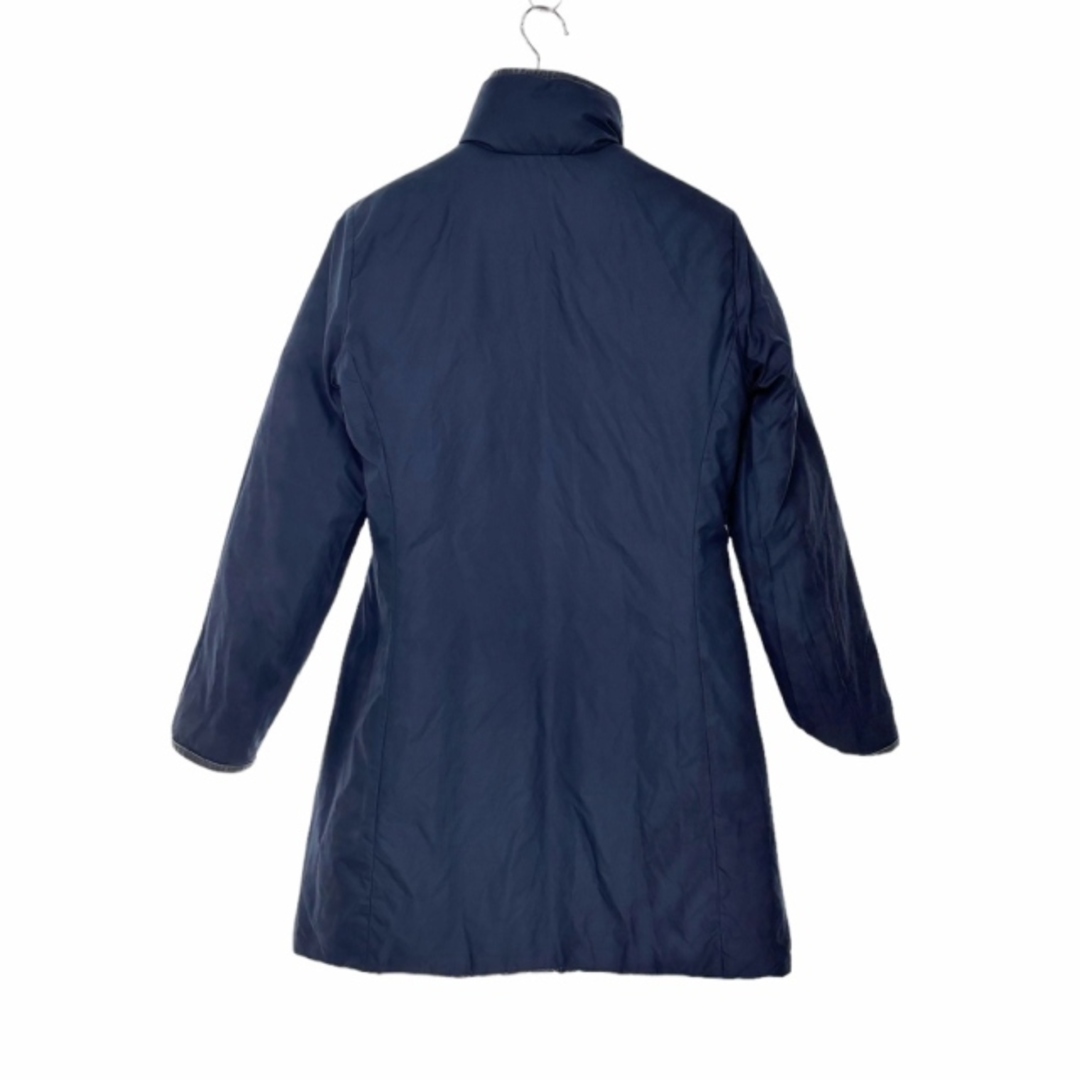 MONCLER(モンクレール)のモンクレール 茶タグ リバーシブルダウンコート ロング ロゴ 1 紺 レディースのジャケット/アウター(ダウンコート)の商品写真