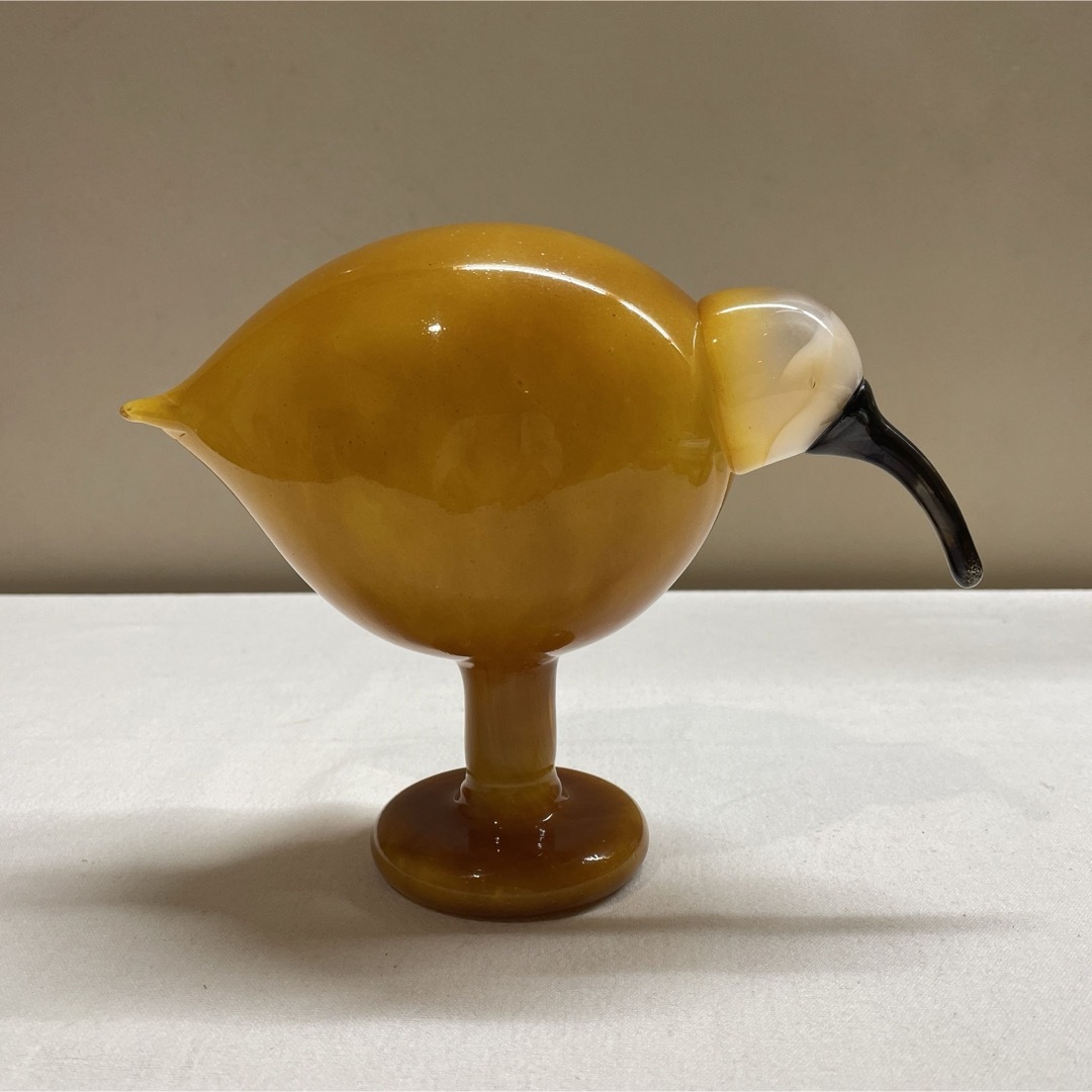 iittala(イッタラ)のイッタラ  ibis アイビス イエロー　オイバトイッカ エンタメ/ホビーの美術品/アンティーク(ガラス)の商品写真