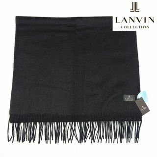 ランバンコレクション(LANVIN COLLECTION)の【新品タグ付き】ランバンコレクション カシミヤ100%ストール ブラック(ストール/パシュミナ)