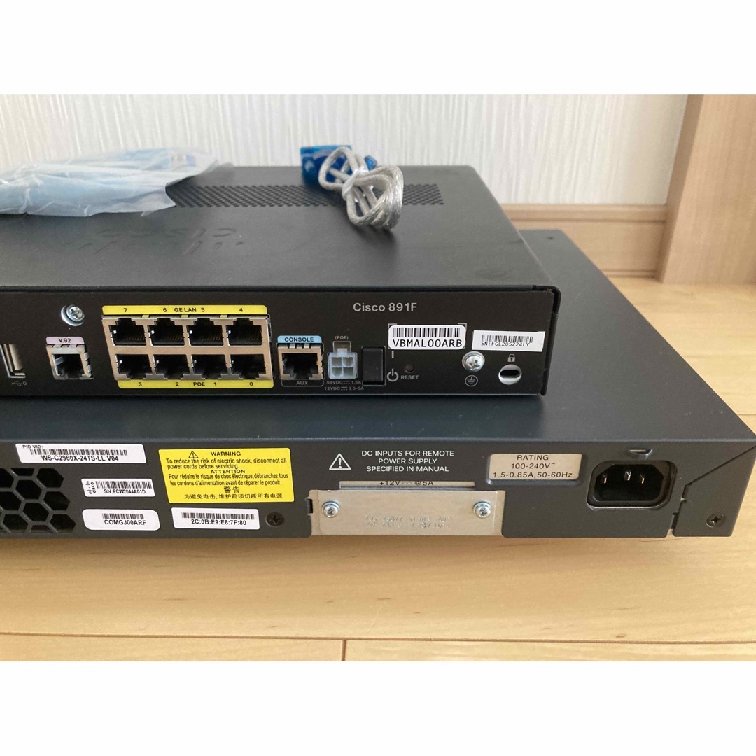 PC周辺機器【CCNA、CCNP】2台Cisco891FJ