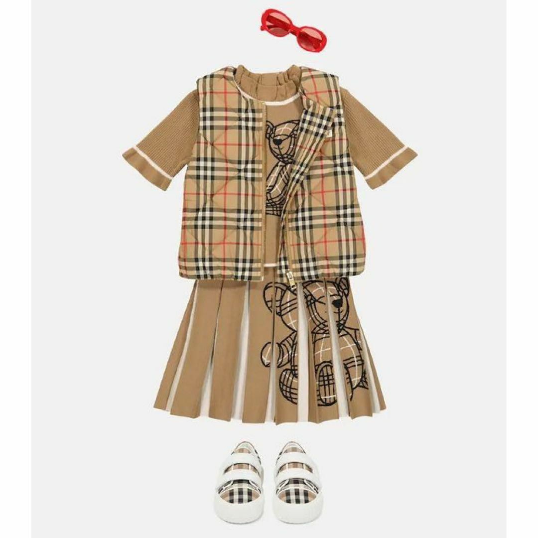 【新品未使用】BURBERRY バーバリー キッズ テディ プリーツ スカート