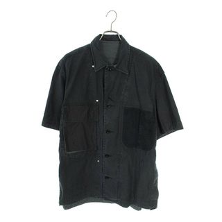 サカイ(sacai)のサカイ  23-03047M ブラックパネル半袖シャツ メンズ L(シャツ)