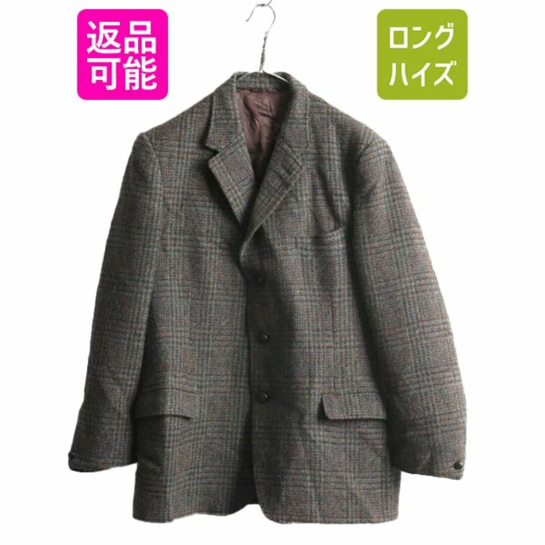 袖丈…約61cm60s Dunn\u0026Co. ハリスツイード テーラードジャケット 袖丈…約61cm60s Dunn\u0026Co. ハリスツイード テーラードジャケット