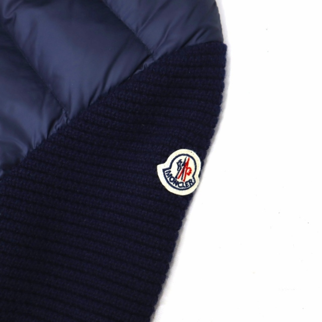 MONCLER(モンクレール)のモンクレール ニット切替 ナイロン ジップアップ ダウンジャケット XS レディースのジャケット/アウター(ダウンジャケット)の商品写真