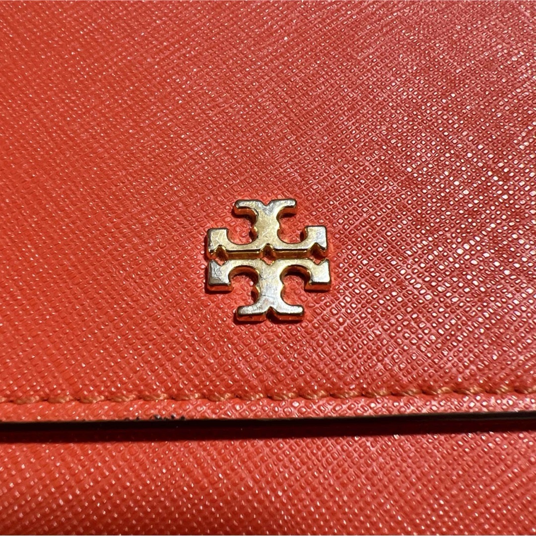 Tory Burch(トリーバーチ)のトリーバーチ TORYBURCH 長財布 二つ折り SAMBA レッド オレンジ メンズのファッション小物(長財布)の商品写真