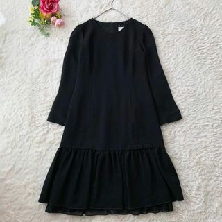 ルネ(René)の美品♡ ルネ Rene ワンピース 袖シフォン フレア リボン Aライン 膝下(ロングワンピース/マキシワンピース)