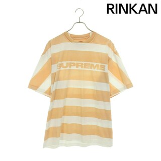 シュプリーム(Supreme)のシュプリーム  21SS  Printed Stripe S/S Top ロゴプリントボーダーTシャツ メンズ M(Tシャツ/カットソー(半袖/袖なし))