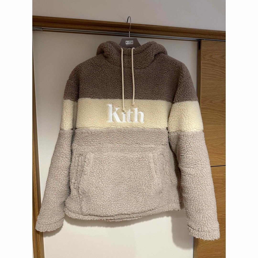 Kith Sherpa Double Pocket Hoodie キス　Lトップス