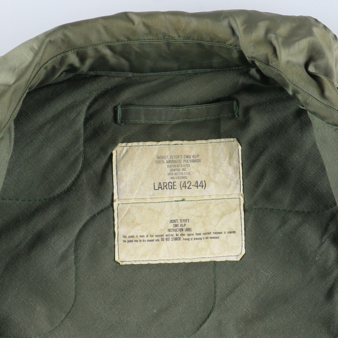 古着 87年納品 米軍実品 CWU-45/evb003183 メンズのジャケット/アウター(ミリタリージャケット)の商品写真