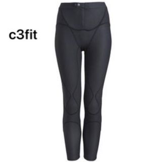 シースリーフィット(C3fit)のc3fit シースリーフィット エレメントロングタイツ レディースM ブラック(ウェア)